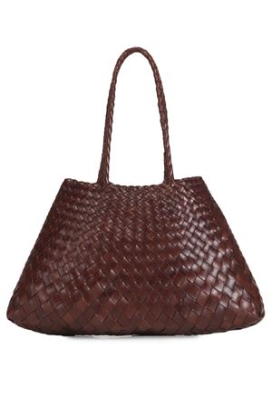 Santa Croce Big burnt brown tote bag DRAGON DIFFUSION | 8892BRUCIATO